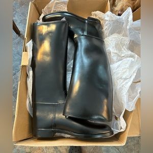 Derby equestrian black rubber boots size 45 (11).